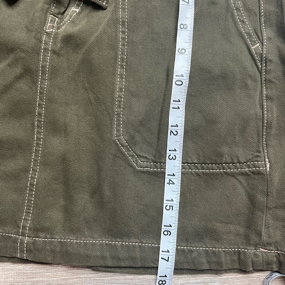 NWT‎ Free People Army Green Skirt- 8 - Picture 4 of 7